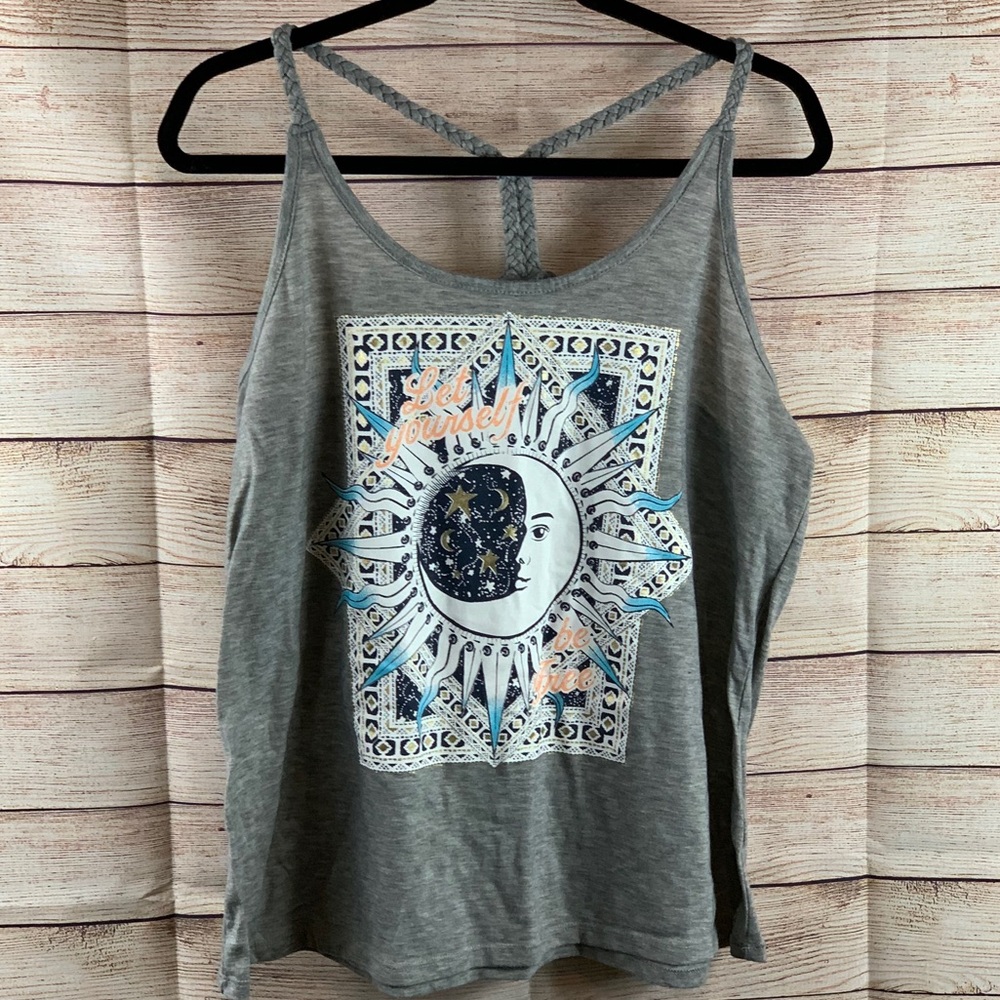 No Boundaries Gray Tank